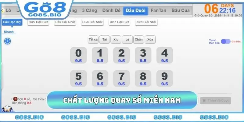 4 điểm khẳng định chất lượng quay số miền Nam